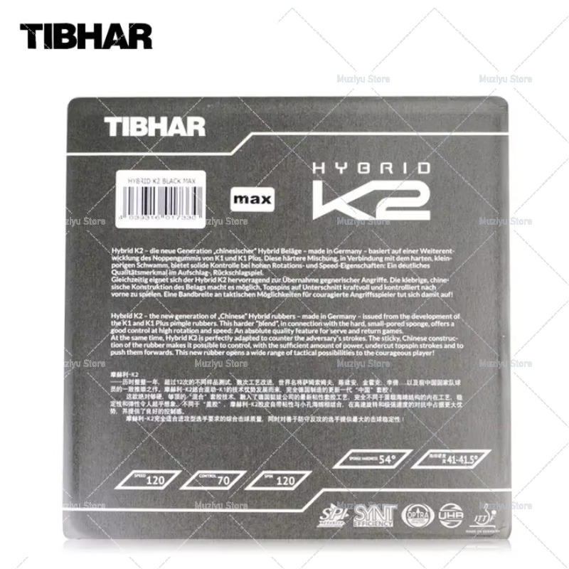 Table Tennis Hybrid Rubbers - Caoutchouc de tennis de table TIBHAR