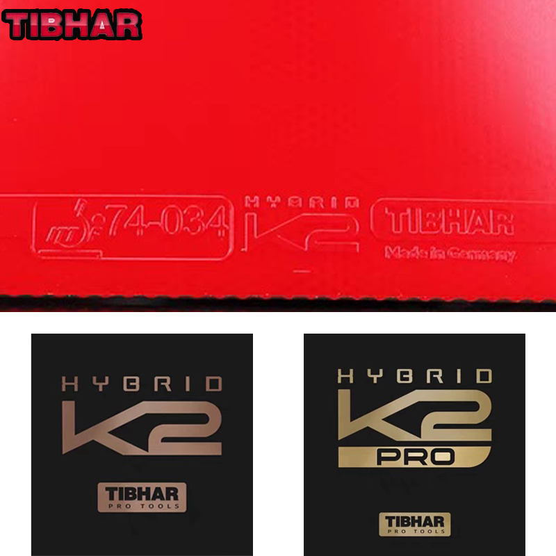 Table Tennis Hybrid Rubbers - TIBHAR HYBRID K2 K2 Pro boutons