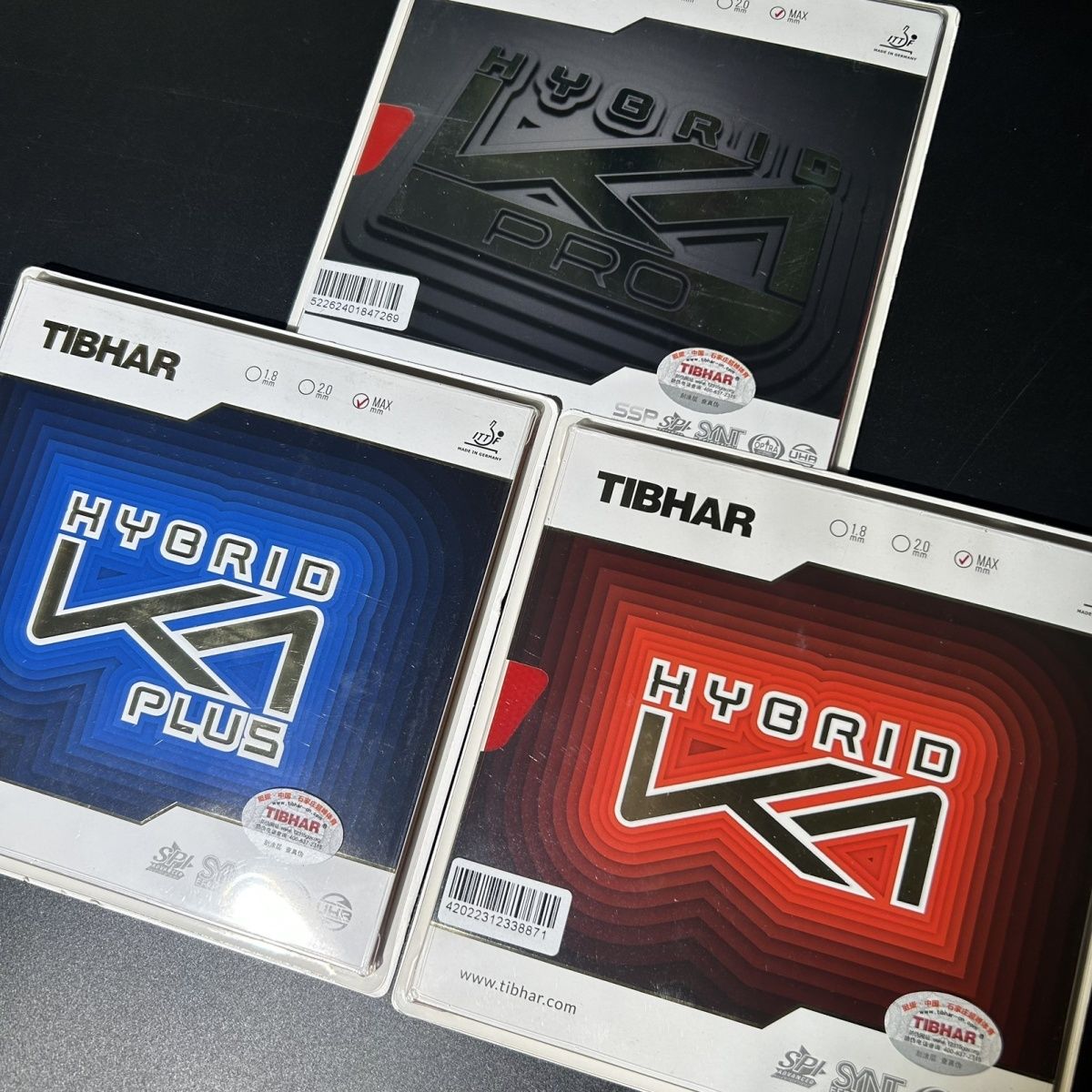 Tibhar K2 hybride & K1 Nationa - Table Tennis Hybrid Rubbers avis et prix